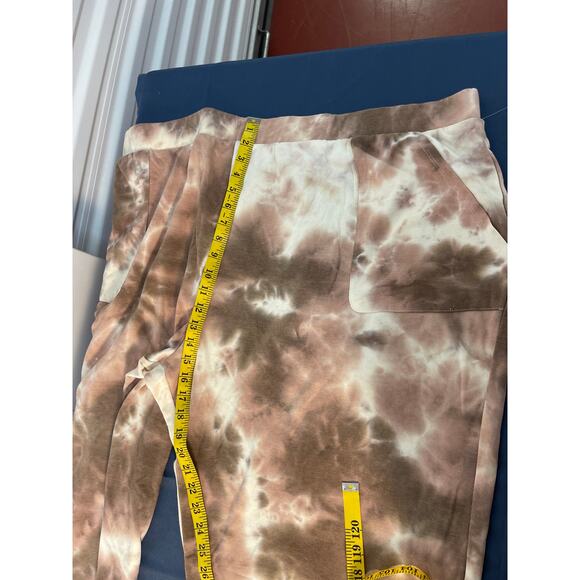 Terra & Sky Multicolor Tie Die Pattern Capri Style Lounge Pant Size 4X(28W-30W) - Picture 9 of 11